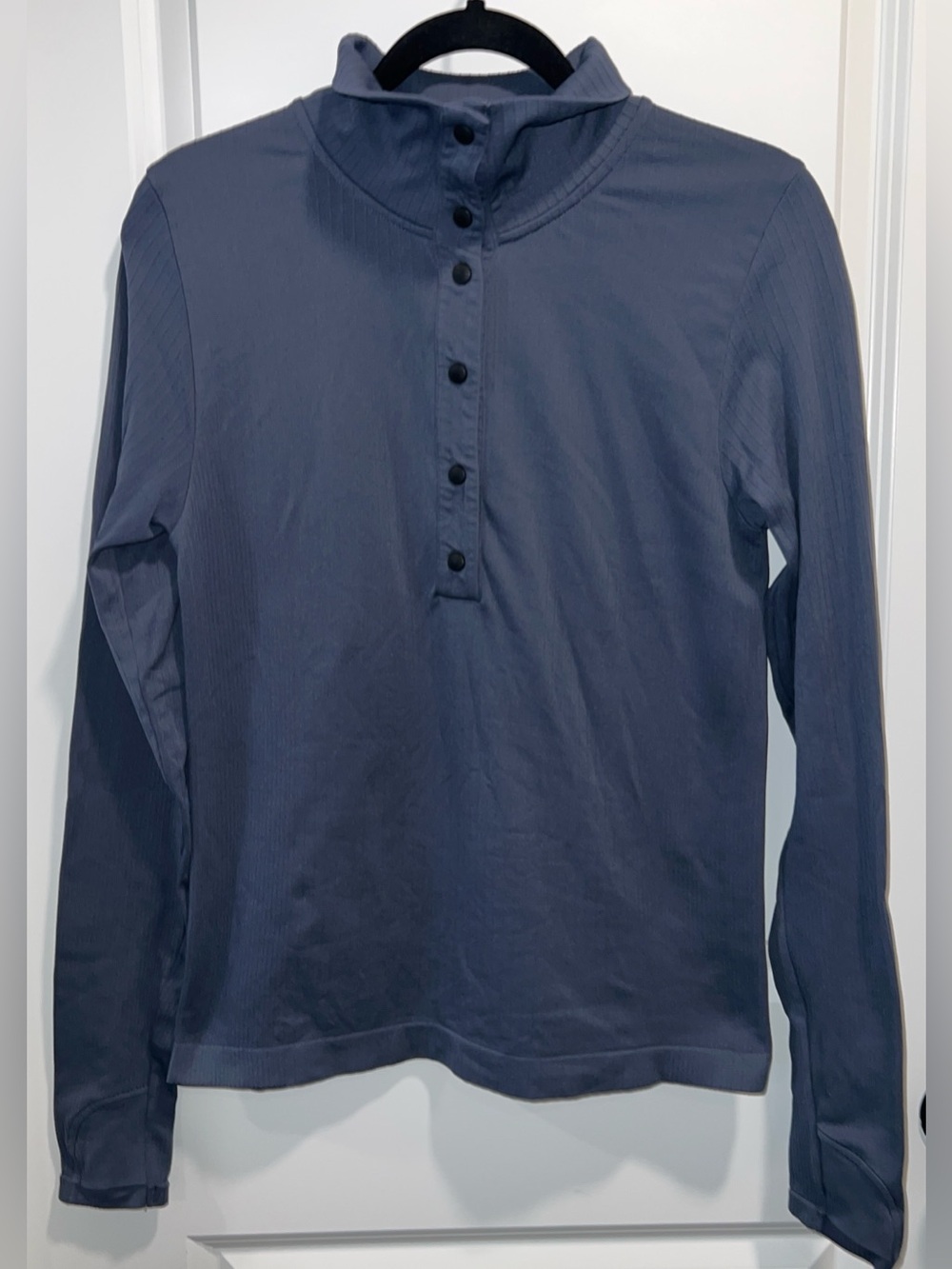 Athleta Women’s Long Sleeve Button Pullover - Slate Blue Size S